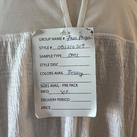 NWT Free People white blouse - Picture 7 of 8
